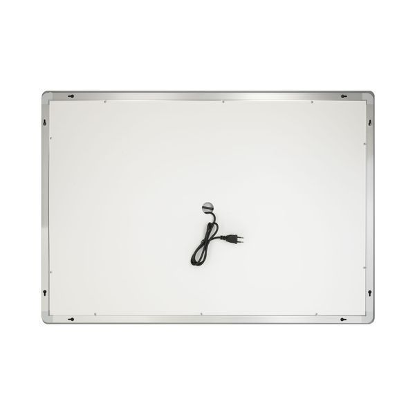Зеркало Qtap Mideya 1000х700 с LED-подсветкой Touch, с антизапотеванием, с часами, диммером, рег. яркости QT2078NCF10070W фото