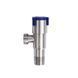 Кран кутовий Aquastrong V2 Blue M1/2 х M1/2 (V201) нержавіюча сталь фото 2