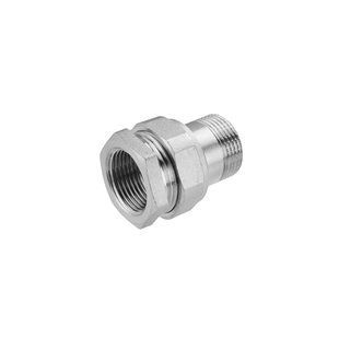Сгон-американка прямая усиленная LexLine 3/4" ВН под конус никелированная НК0813-Вн фото
