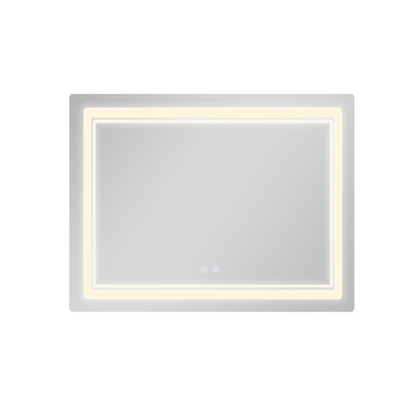 Дзеркало Qtap Cardinal (CA2) 1000х800 з LED-підсвічуванням Touch, з антизапотіванням, з димером, рег. темп. кольору (3000-6500K) QT0478C1008048455 фото