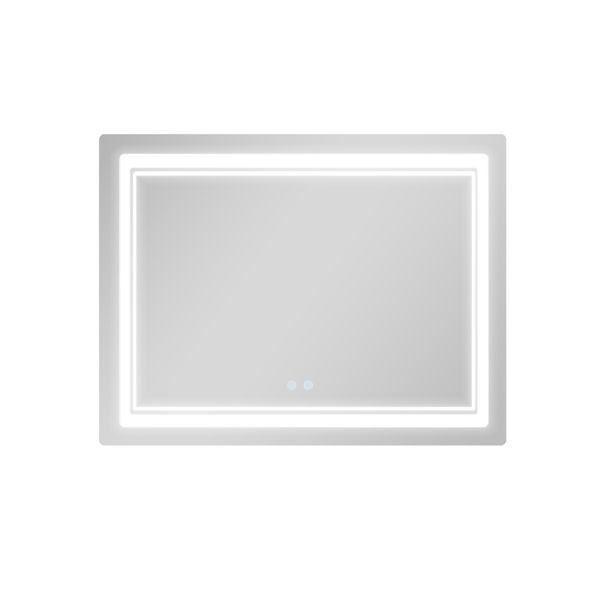 Дзеркало Qtap Cardinal (CA2) 1000х800 з LED-підсвічуванням Touch, з антизапотіванням, з димером, рег. темп. кольору (3000-6500K) QT0478C1008048455 фото