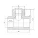 Тройник PPR Blue Ocean 25х1/2"х25 ВР фото 2