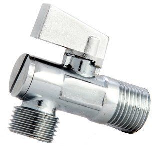 Кран угловой с фильтром 1/2"х1/2" хром Asco AS-AV01 фото
