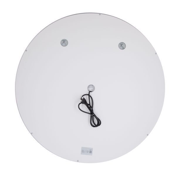 Дзеркало Qtap Mideya R800 з LED-підсвічуванням Touch, з антизапотіванням, з годинником, димером, рег. яскравості QT2078NCR8080W фото