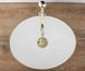 Умивальник (раковина) REA SOFIA BRUSHED GOLD WHITE накладний фото 4