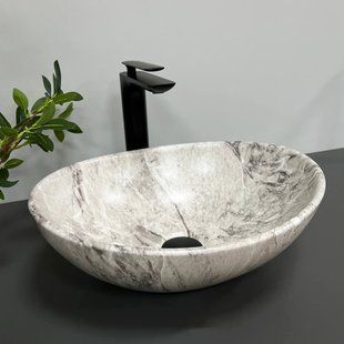 Умивальник (раковина) VBI PARMA STONE накладний фото