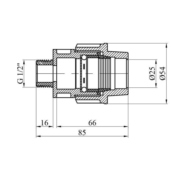 Муфта ПЭ SantehPlast 25x1/2" РН фото