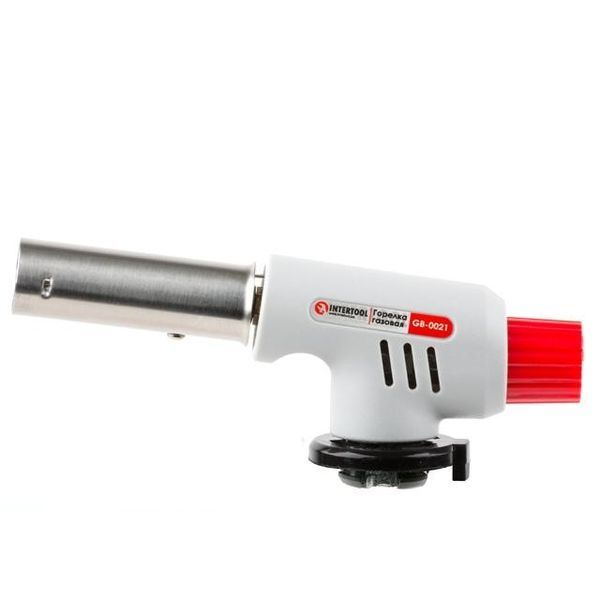 Газовая горелка Intertool GB-0021 (пьезозажигание на регуляторе) фото