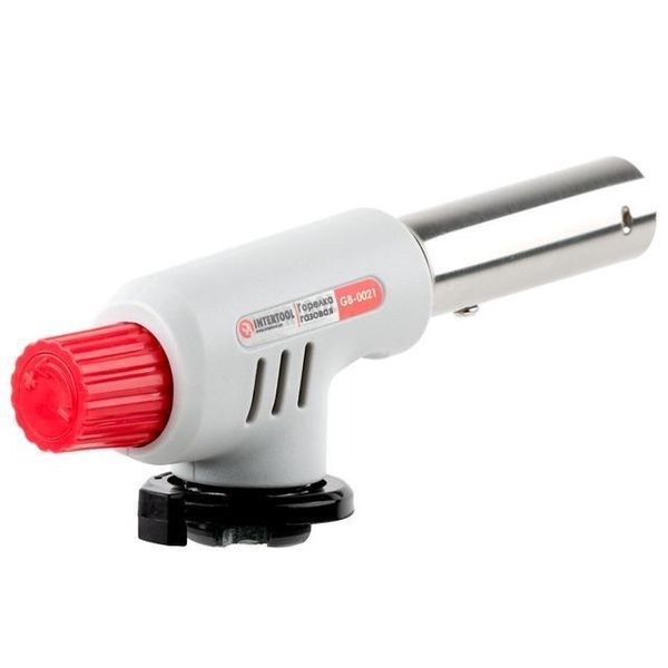 Газовая горелка Intertool GB-0021 (пьезозажигание на регуляторе) фото
