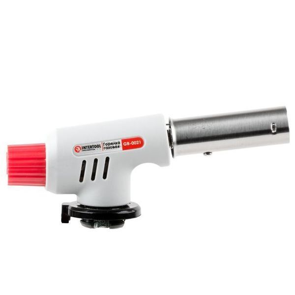 Газовая горелка Intertool GB-0021 (пьезозажигание на регуляторе) фото