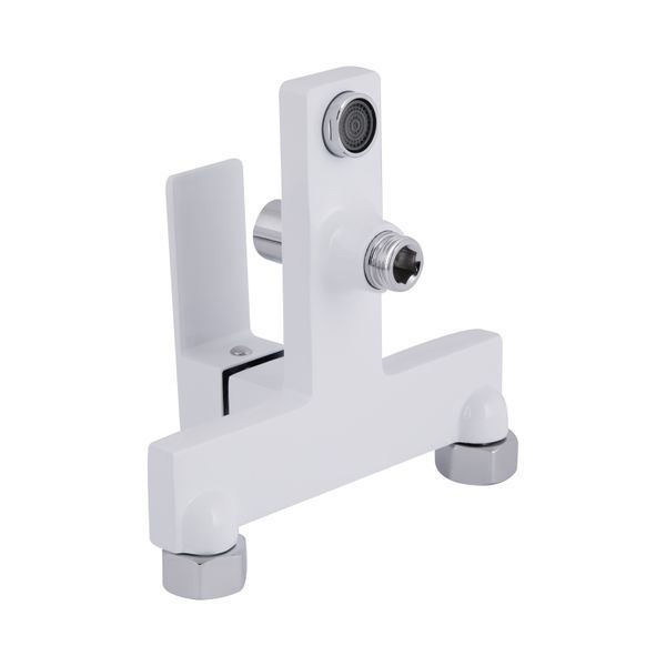 Смеситель для ванны Qtap Gemini (c душевым гарнитуром) QTGEM259CRW45683 Chrome/White фото