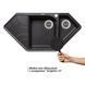 Кухонная мойка с дополнительной чашей Lidz 1000x500/225 GRF-13 (LIDZGRF131000500225) фото 3