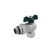 Кран-американка кутовий STA "LB" 3/4" ВЗ PN40 зелений метелик, нікельований фото 1