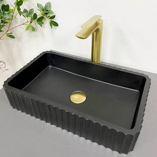 Умивальник (раковина) VBI FLORENTIA BLACK MATT накладний фото