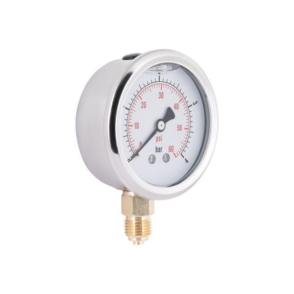 Манометр із гліцерином 4 бар, 1/4"З, нижнє підключення Thermo Alliancе Forte TAF170G4B фото