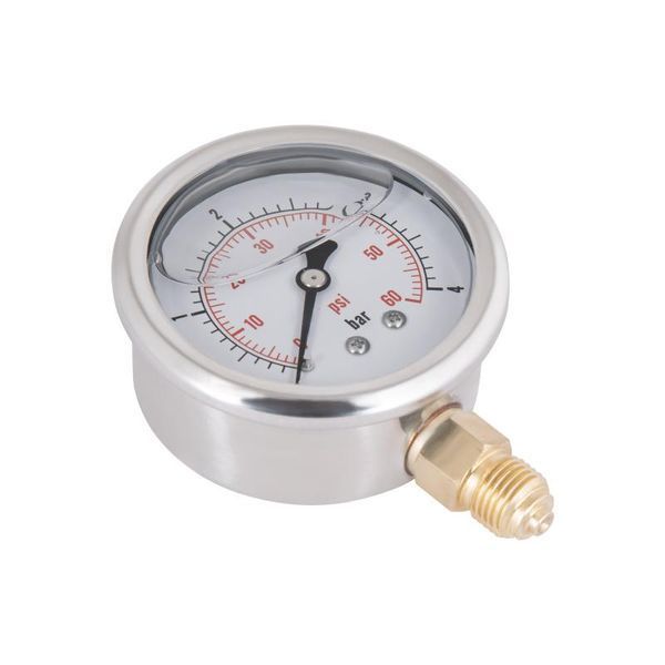 Манометр із гліцерином 4 бар, 1/4"З, нижнє підключення Thermo Alliancе Forte TAF170G4B фото
