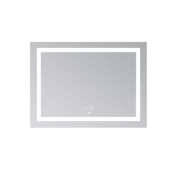Дзеркало Lidz Kubis (KU1) 700х500 з LED-підсвічуванням Touch, з антизапотіванням, з димером, рег. яскравості LD78LF90448485 фото