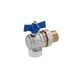 Кран-американка шаровой угловой Valves 3/4" PN30 фото 3