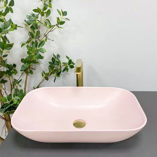 Умивальник (раковина) VBI AVEZZANO PINK MATT накладний фото