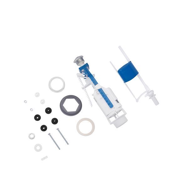 Комплект для бачка унитаза Kroner KRP - KIT7757 с двойной кнопкой, нижний подвод 1/2" фото