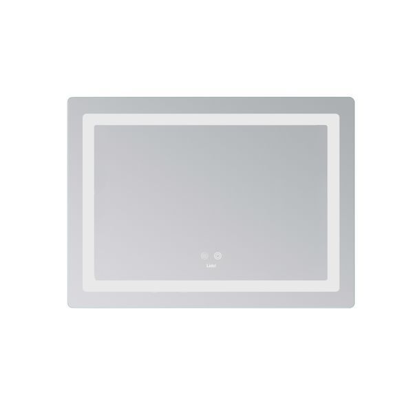 Дзеркало Lidz Kubis (KU2) 700х500 з LED-підсвічуванням Touch, з антизапотіванням, з димером, рег. яскравості LD78LF90448486 фото