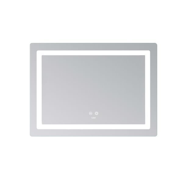 Дзеркало Lidz Kubis (KU2) 700х500 з LED-підсвічуванням Touch, з антизапотіванням, з димером, рег. яскравості LD78LF90448486 фото