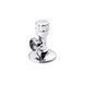 Кран приладовий для підключення Karro 1/2"х3/4" ЗЗ хромований KR-3020 фото 1