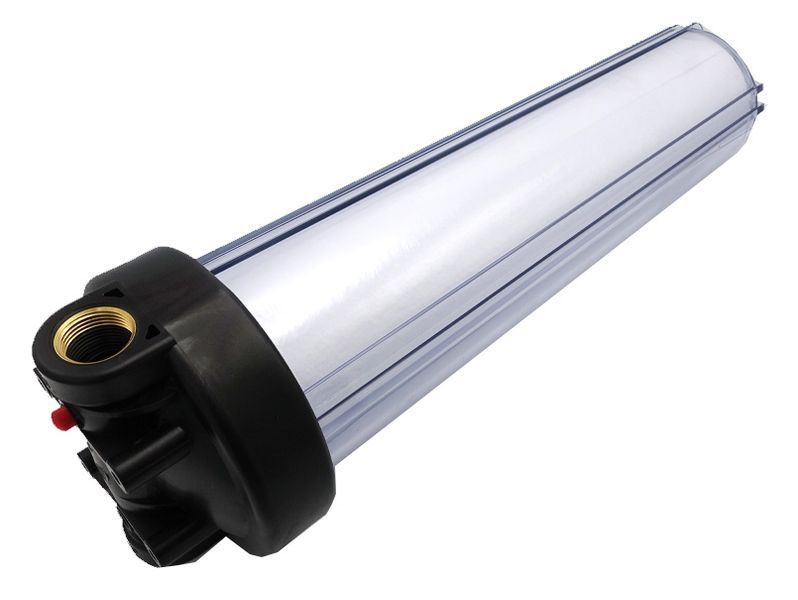 Колба фільтра 20BB Tiger Filtration прозора 1" (латунь) + картридж фото